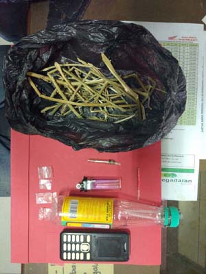 Sat Reskrim Polres Kuansing Ciduk Tersangka Sabu dan Ganja